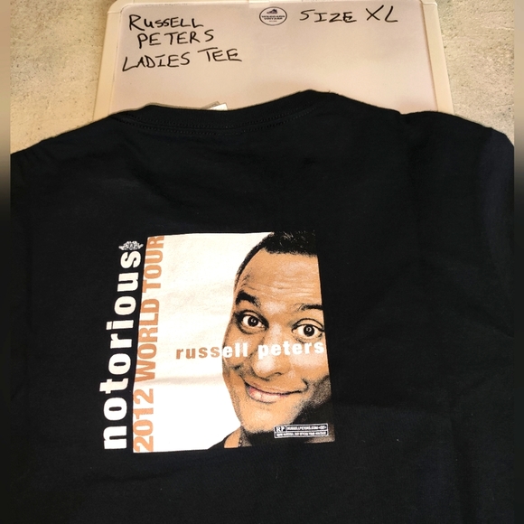 "NOTORIOUS" Russell Peters T shirt size XL women's - Picture 4 of 4